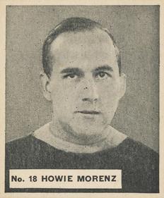 1937-38 World Wide Gum (V356) #18 Howie Morenz Front