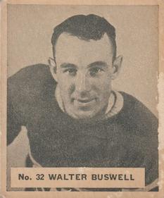1937-38 World Wide Gum (V356) #32 Walter Buswell Front