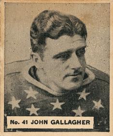 1937-38 World Wide Gum (V356) #41 John Gallagher Front