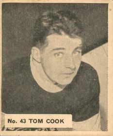1937-38 World Wide Gum (V356) #43 Tom Cook Front