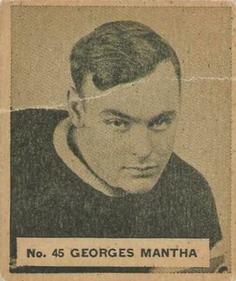 1937-38 World Wide Gum (V356) #45 Georges Mantha Front