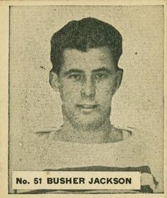 1937-38 World Wide Gum (V356) #51 Busher Jackson Front