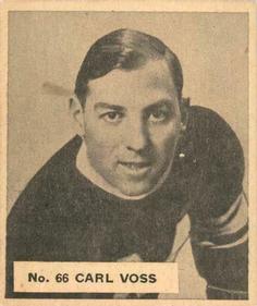 1937-38 World Wide Gum (V356) #66 Carl Voss Front