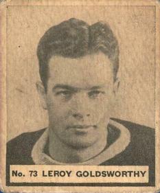 1937-38 World Wide Gum (V356) #73 Leroy Goldsworthy Front
