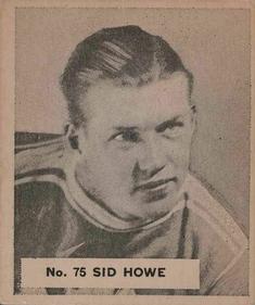 1937-38 World Wide Gum (V356) #75 Syd Howe Front