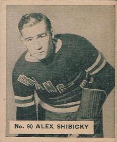 1937-38 World Wide Gum (V356) #90 Alex Shibicky Front