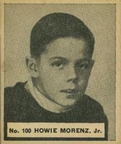 1937-38 World Wide Gum (V356) #100 Howie Morenz Jr. Front