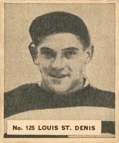 1937-38 World Wide Gum (V356) #125 Louis St. Denis Front