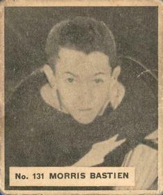 1937-38 World Wide Gum (V356) #131 Maurice Bastien Front
