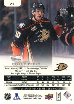 2014-15 Upper Deck - UD Canvas #C1 Corey Perry Back