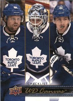 2014-15 Upper Deck - UD Canvas #C210 Phil Kessel / Jonathan Bernier / James van Riemsdyk Front