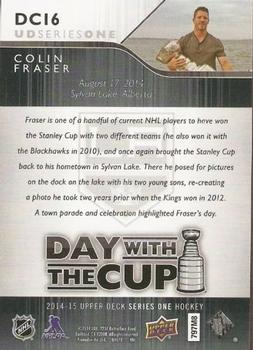 2014-15 Upper Deck - Day with the Cup #DC16 Colin Fraser Back