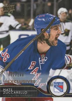 2014-15 Upper Deck - UD Exclusives #382 Mats Zuccarello Front