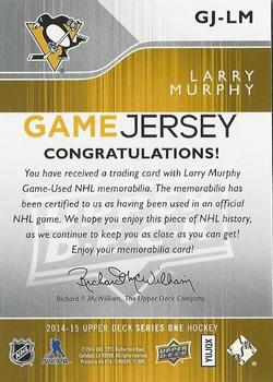 2014-15 Upper Deck - Game Jerseys #GJ-LM Larry Murphy Back