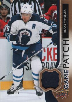 2014-15 Upper Deck - Game Patches #GJ-BW Blake Wheeler Front
