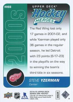 2014-15 Upper Deck - Hockey Heroes: 2000s #HH66 Steve Yzerman Back