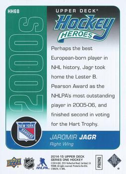 2014-15 Upper Deck - Hockey Heroes: 2000s #HH68 Jaromir Jagr Back