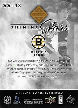 2014-15 Upper Deck - Shining Stars #SS-48 Bobby Orr Back