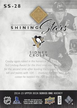 2014-15 Upper Deck - Shining Stars Royal Blue #SS-28 Sidney Crosby Back