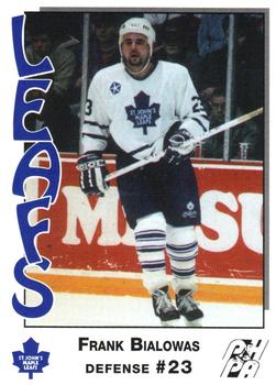 1993-94 St. John's Maple Leafs (AHL) #NNO Frank Bialowas Front