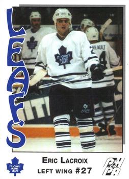 1993-94 St. John's Maple Leafs (AHL) #NNO Eric Lacroix Front