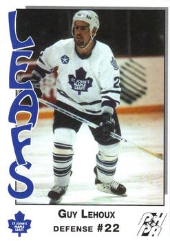 1993-94 St. John's Maple Leafs (AHL) #NNO Guy Lehoux Front