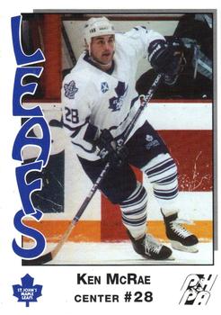 1993-94 St. John's Maple Leafs (AHL) #NNO Ken McRae Front