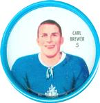 1962-63 Shirriff Coins #5 Carl Brewer Front