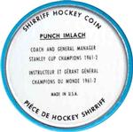 1962-63 Shirriff Coins #15 Punch Imlach Back