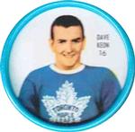 1962-63 Shirriff Coins #16 Dave Keon Front