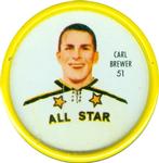 1962-63 Shirriff Coins #51 Carl Brewer Front
