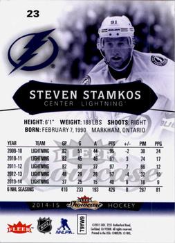2014-15 Fleer Showcase #23 Steven Stamkos Back