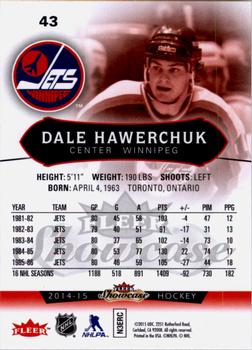 2014-15 Fleer Showcase #43 Dale Hawerchuk Back