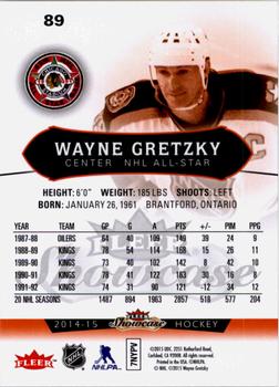 2014-15 Fleer Showcase #89 Wayne Gretzky Back