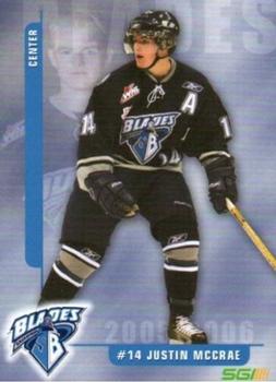2005-06 Saskatoon Blades (WHL) #NNO Justin McCrae Front