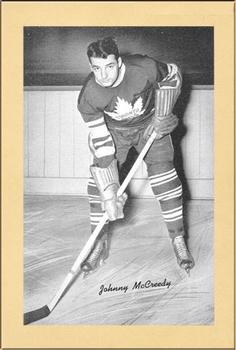 1934-43 Bee Hive Hockey Photos (Group 1) #NNO Johnny McCreedy Front