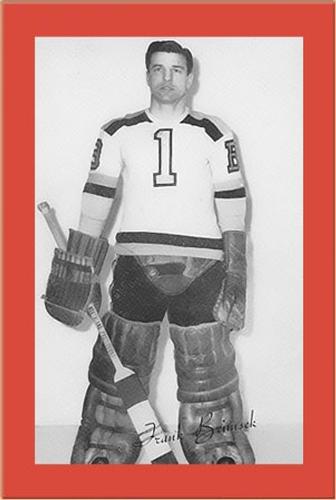 1944-64 Bee Hive Hockey Photos (Group 2) #NNO Frank Brimsek Front