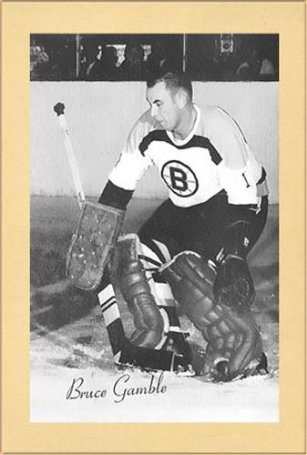 1944-64 Bee Hive Hockey Photos (Group 2) #NNO Bruce Gamble Front