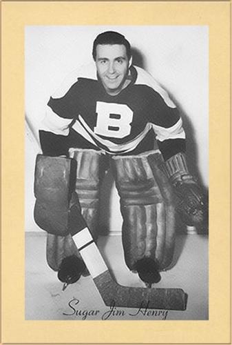 1944-64 Bee Hive Hockey Photos (Group 2) #NNO Sugar Jim Henry Front