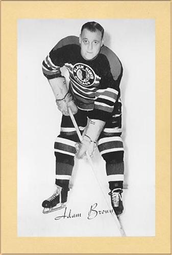 1944-64 Bee Hive Hockey Photos (Group 2) #NNO Adam Brown Front