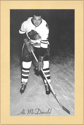 1944-64 Bee Hive Hockey Photos (Group 2) #NNO Ab McDonald Front