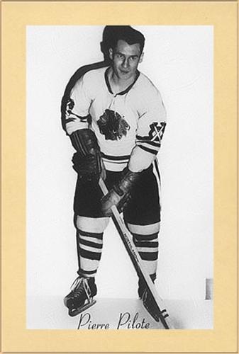 1944-64 Bee Hive Hockey Photos (Group 2) #NNO Pierre Pilote Front