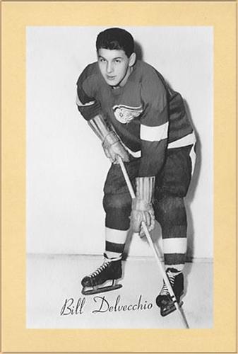 1944-64 Bee Hive Hockey Photos (Group 2) #NNO Alex Delvecchio Front