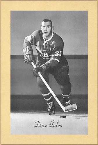 1944-64 Bee Hive Hockey Photos (Group 2) #NNO Dave Balon Front
