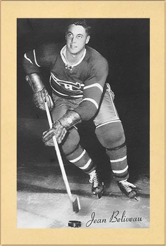 1944-64 Bee Hive Hockey Photos (Group 2) #NNO Jean Beliveau Front