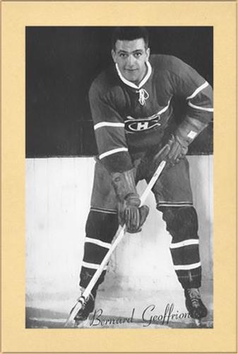 1944-64 Bee Hive Hockey Photos (Group 2) #NNO Bernard Geoffrion Front