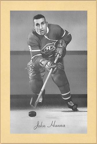 1944-64 Bee Hive Hockey Photos (Group 2) #NNO John Hanna Front