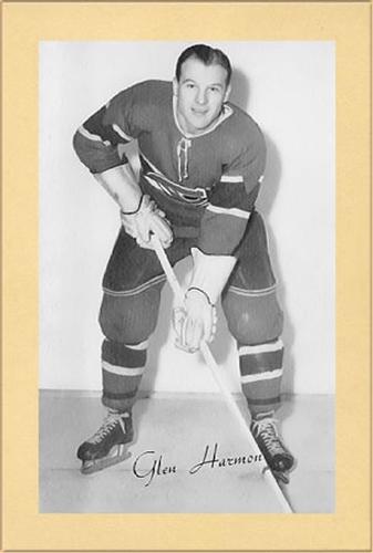 1944-64 Bee Hive Hockey Photos (Group 2) #NNO Glen Harmon Front