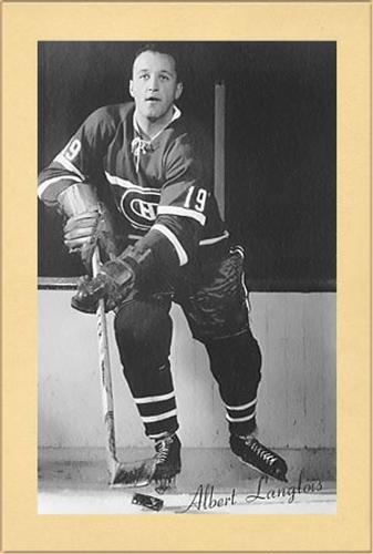 1944-64 Bee Hive Hockey Photos (Group 2) #NNO Albert Langlois Front