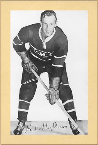 1944-64 Bee Hive Hockey Photos (Group 2) #NNO Bud MacPherson Front